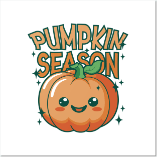 Pumpkin Season Cute: Adorable Autumn Vibes Posters and Art